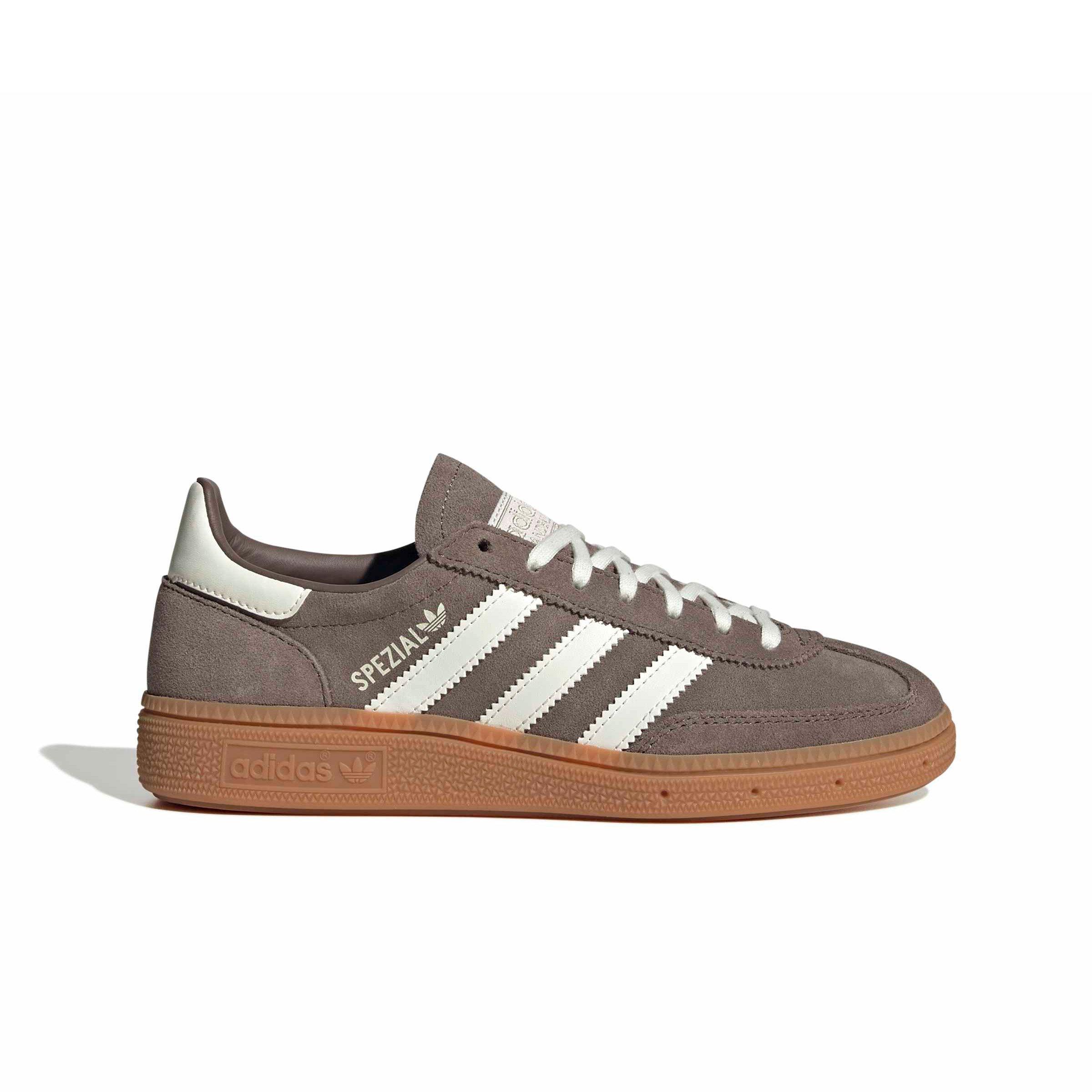 adidas Originals Handball Spezial "Earth Strata/Off White/Gum 2" Grade School Boys' Shoe - BROWN/WHITE